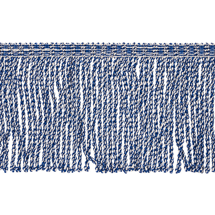 Schumacher Outdoor Boullion Fringe Trim Navy Trim Sample 82830