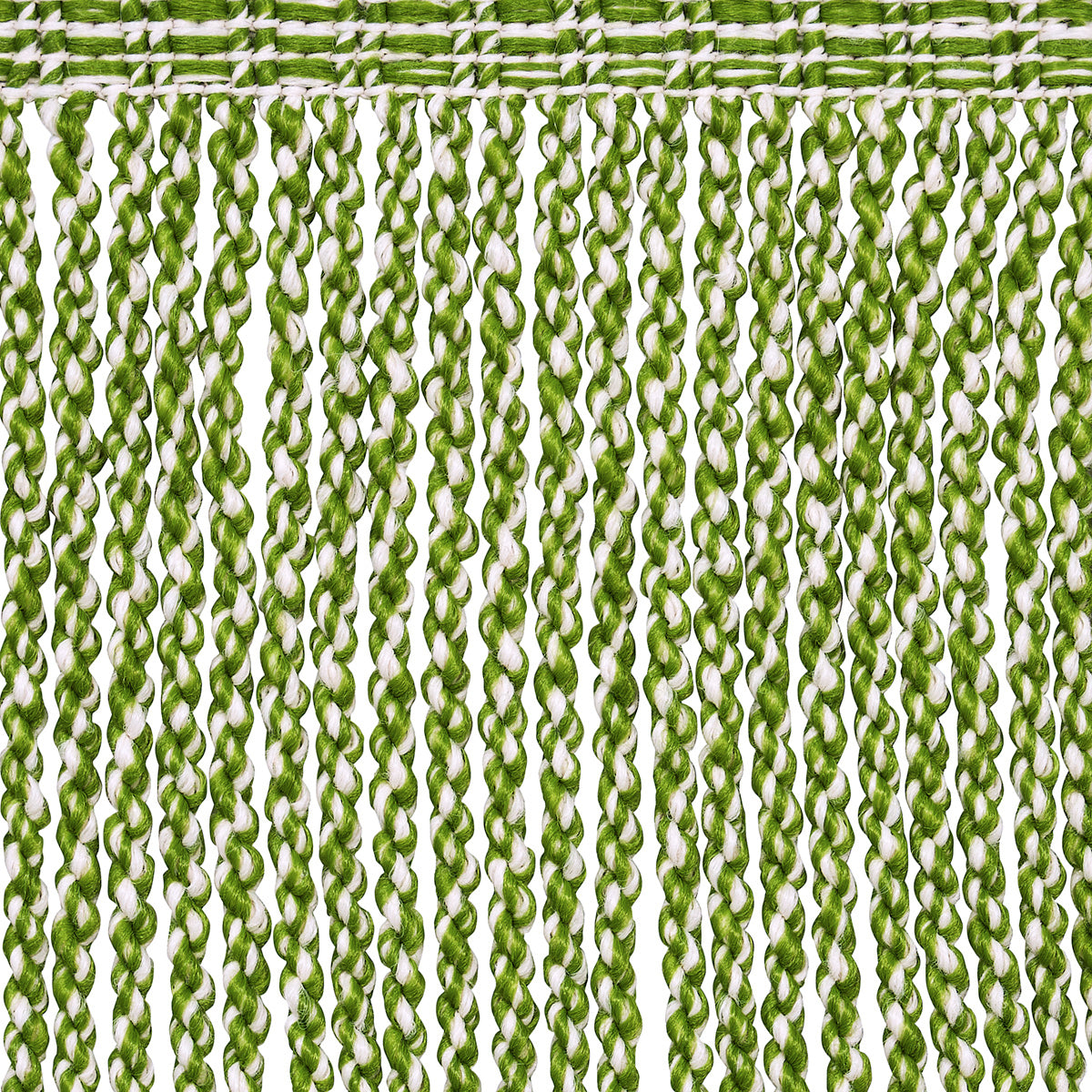 Schumacher Outdoor Boullion Fringe Trim Green Trim Sample 82831