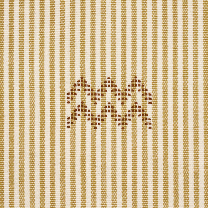 Schumacher Ribbon Wheat Fabric Sample 82851