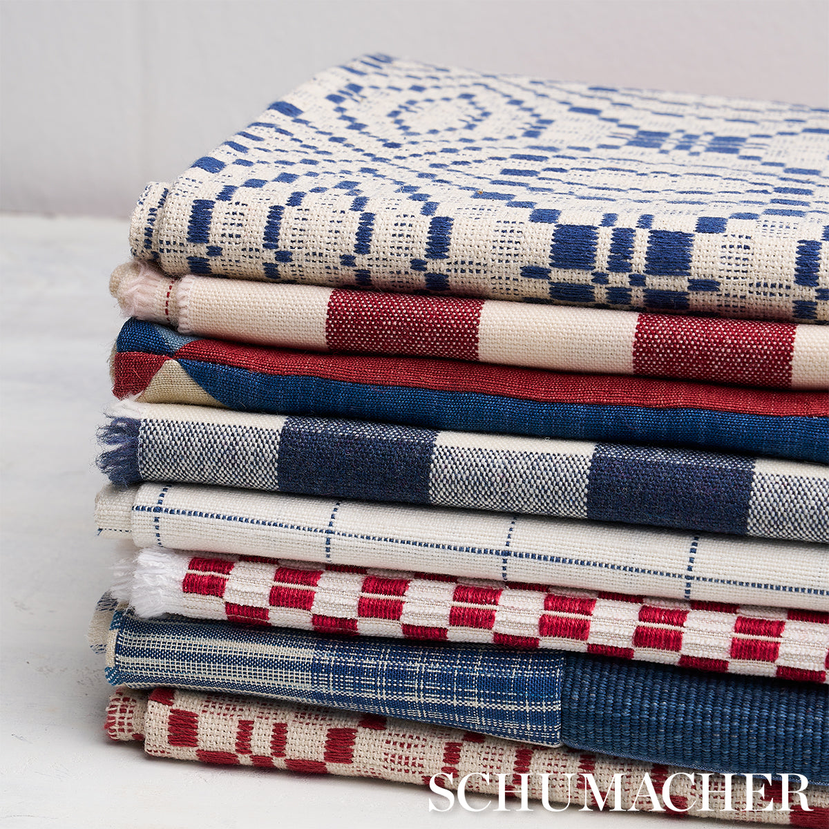 Schumacher Erindale Americana Fabric Sample 82880