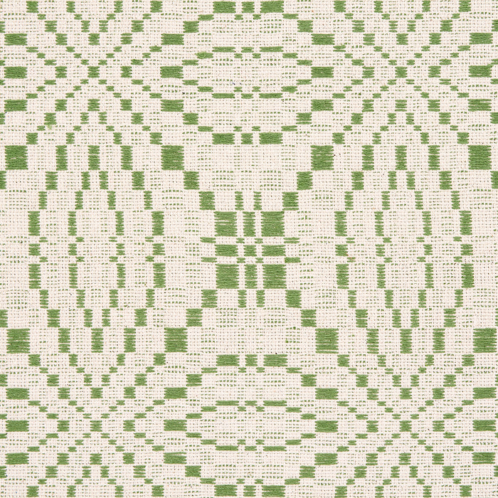 Schumacher Francestown Coverlet Leaf Fabric Sample 82910