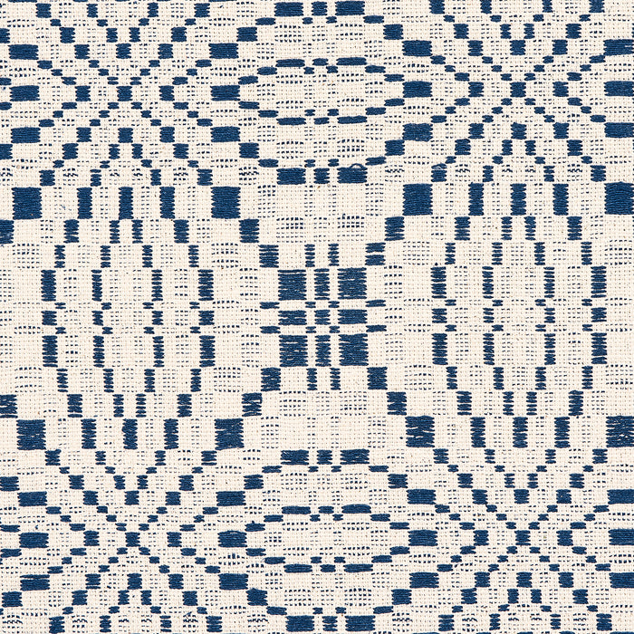 Schumacher Francestown Coverlet Navy Fabric Sample 82911