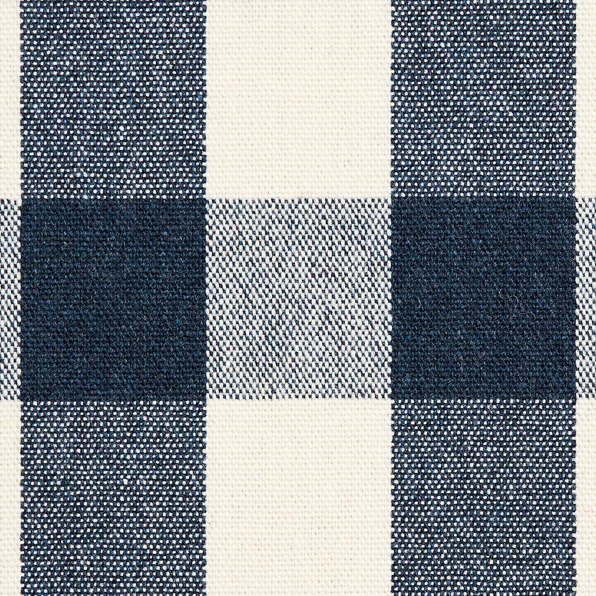 Schumacher Dutton Buffalo Check Navy Fabric 82940