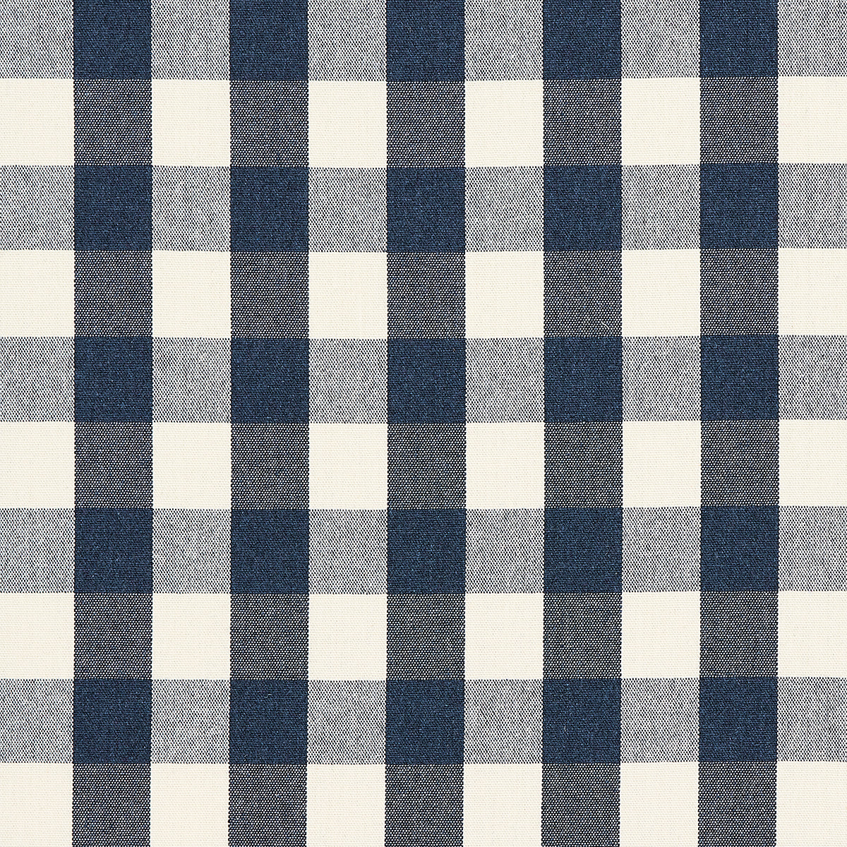 Schumacher Dutton Buffalo Check Navy Fabric 82940