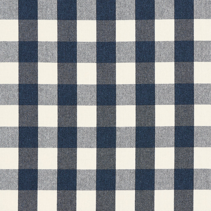 Schumacher Dutton Buffalo Check Navy Fabric 82940