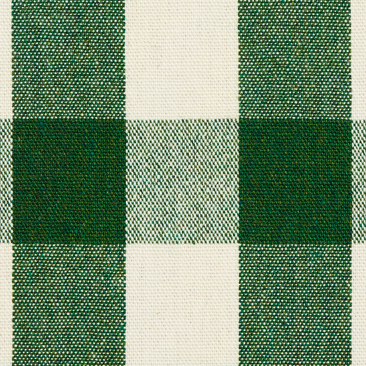 Schumacher Dutton Buffalo Check Emerald Fabric 82941