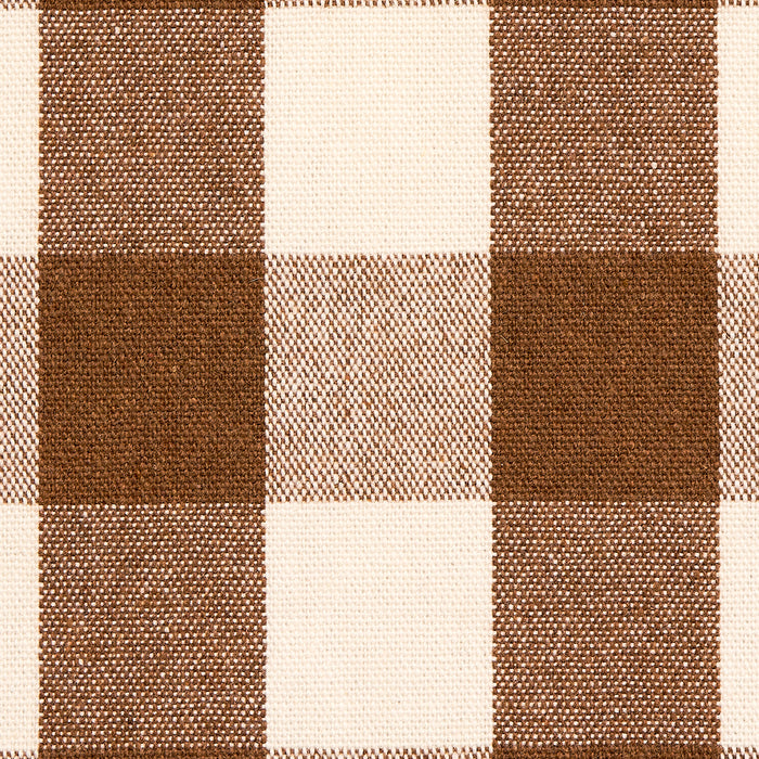 Schumacher Dutton Buffalo Check Coffee Fabric 82942