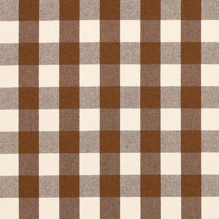 Schumacher Dutton Buffalo Check Coffee Fabric 82942