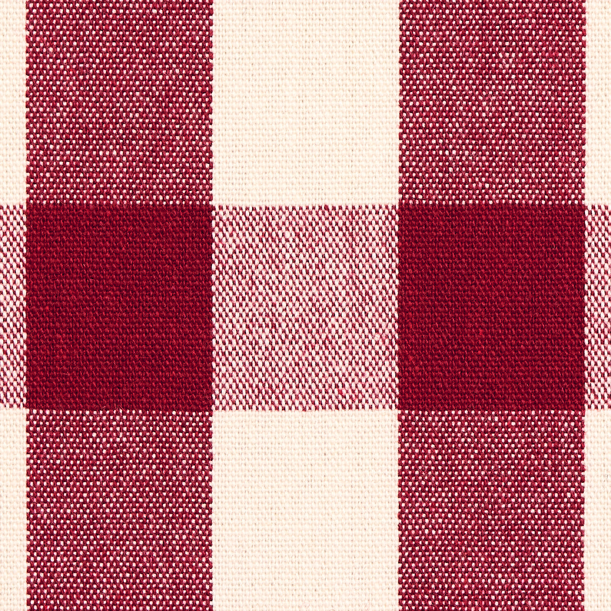 Schumacher Dutton Buffalo Check Crimson Fabric 82943