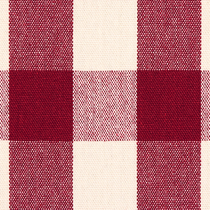 Schumacher Dutton Buffalo Check Crimson Fabric 82943