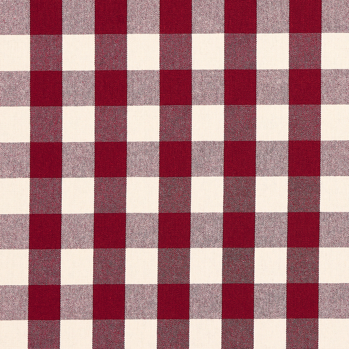 Schumacher Dutton Buffalo Check Crimson Fabric 82943