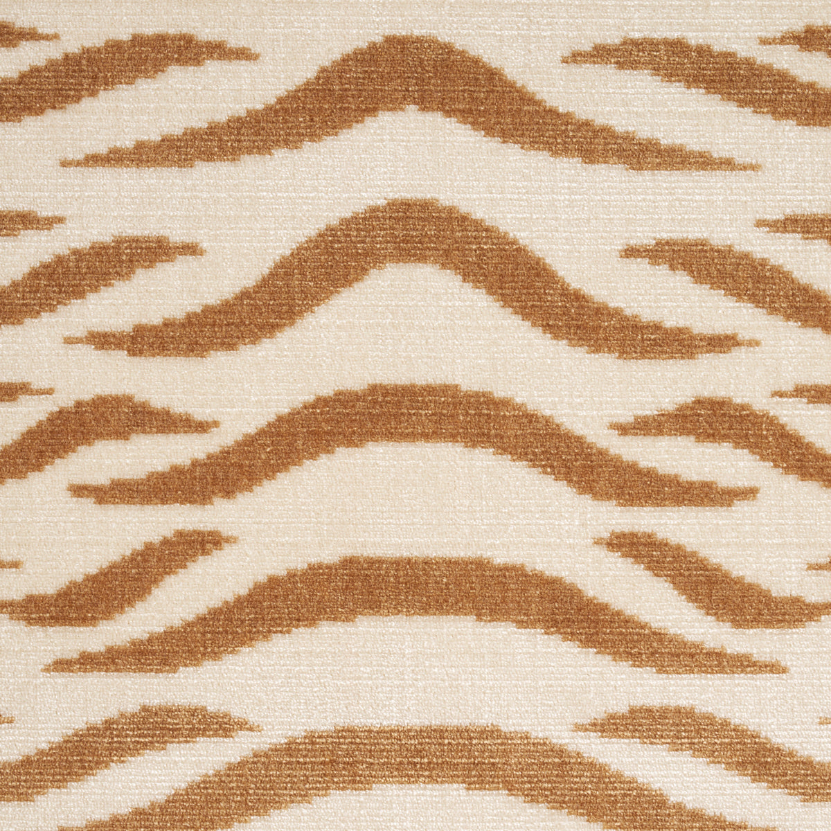 Schumacher Sabi Tiger Velvet Camel Fabric Sample 82951