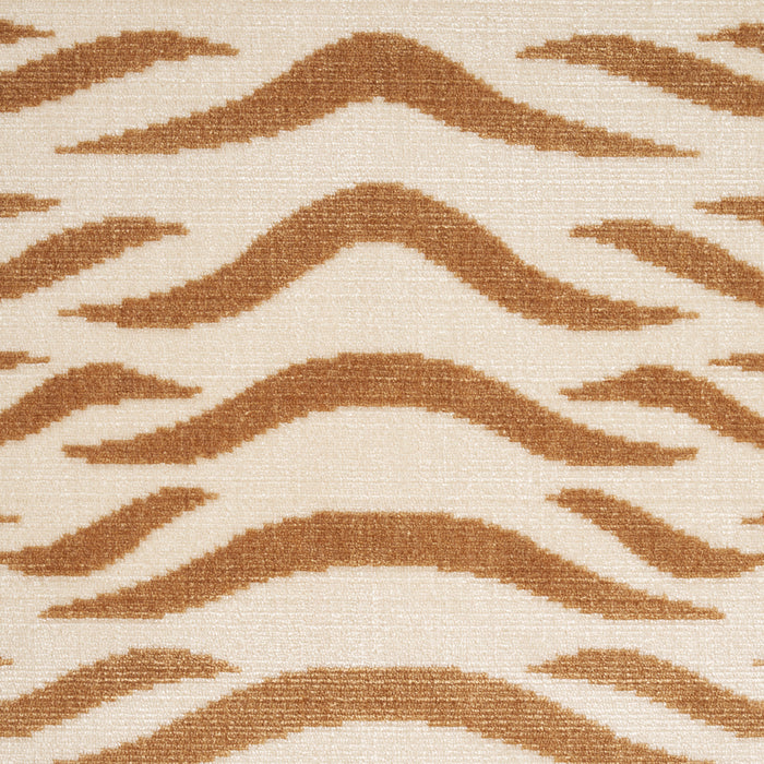 Schumacher Sabi Tiger Velvet Camel Fabric 82951