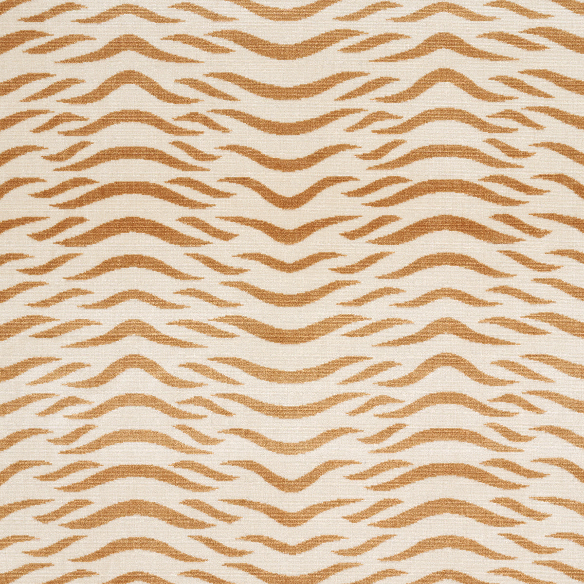 Schumacher Sabi Tiger Velvet Camel Fabric 82951