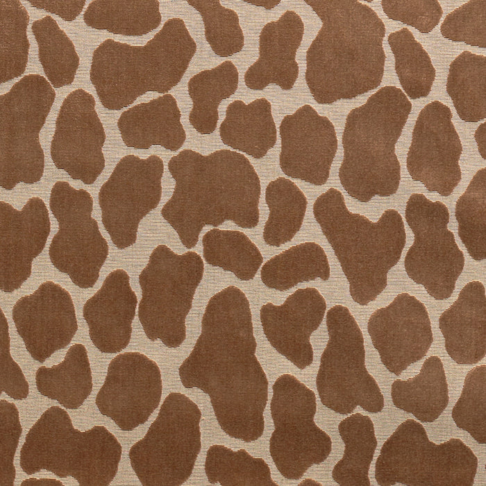 Schumacher Giraffe Velvet Safari Fabric Sample 82970