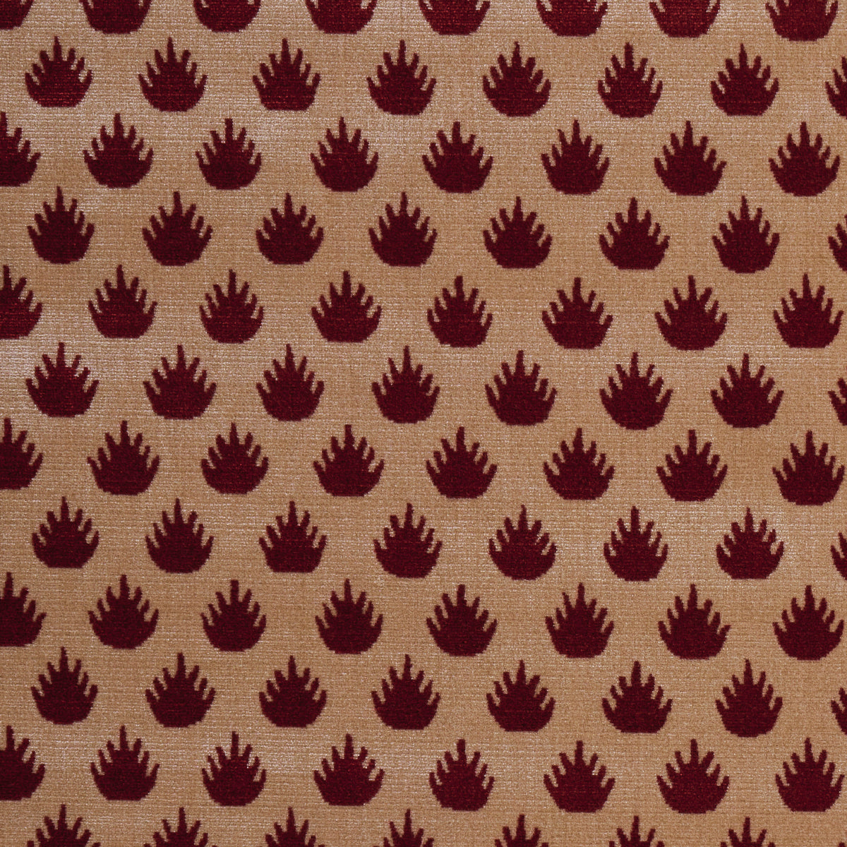 Schumacher Coronation Velvet Garnet Fabric Sample 82982