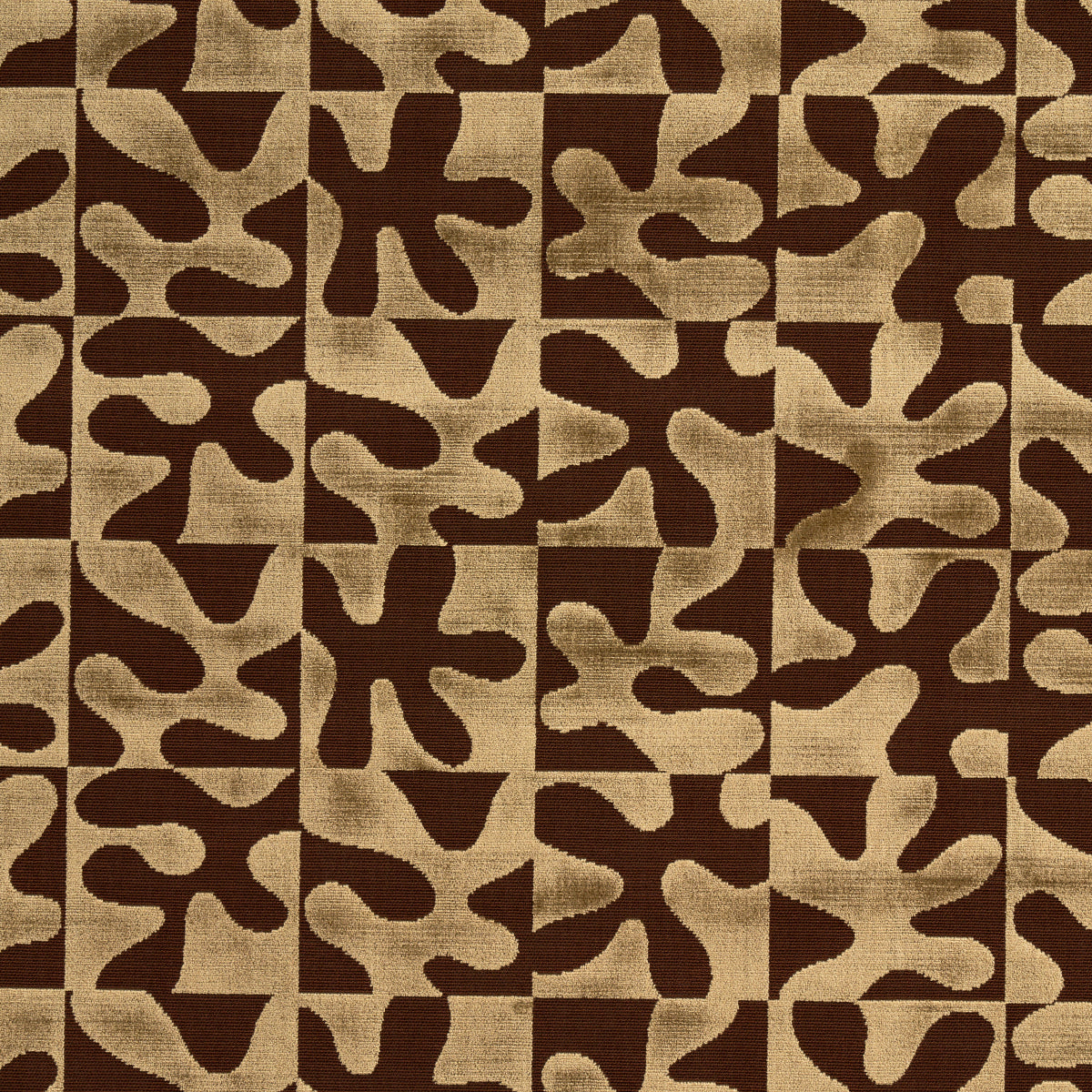 Schumacher Modern Dance Velvet Gold Fabric 82990