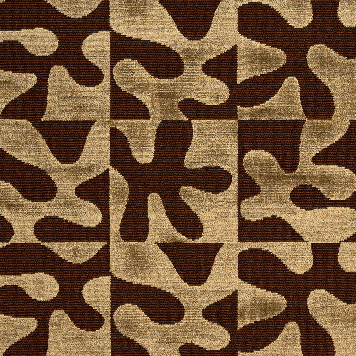 Schumacher Modern Dance Velvet Gold Fabric 82990