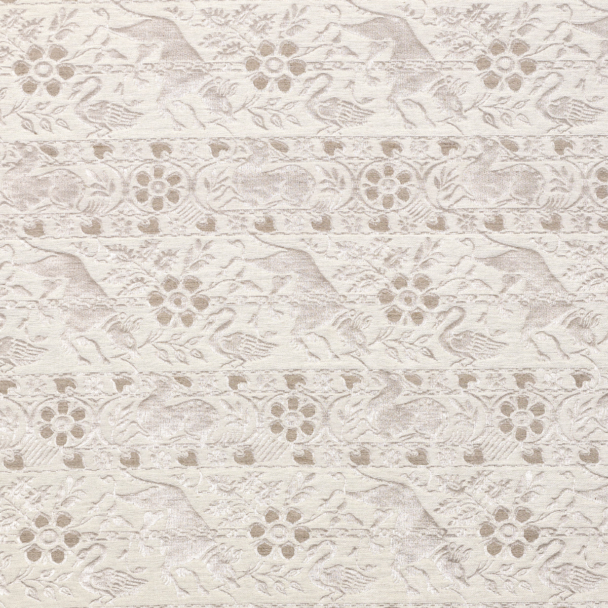 Schumacher Animali Stone Fabric 83121