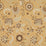 Schumacher Alessia Floral Gold Fabric Sample 83131