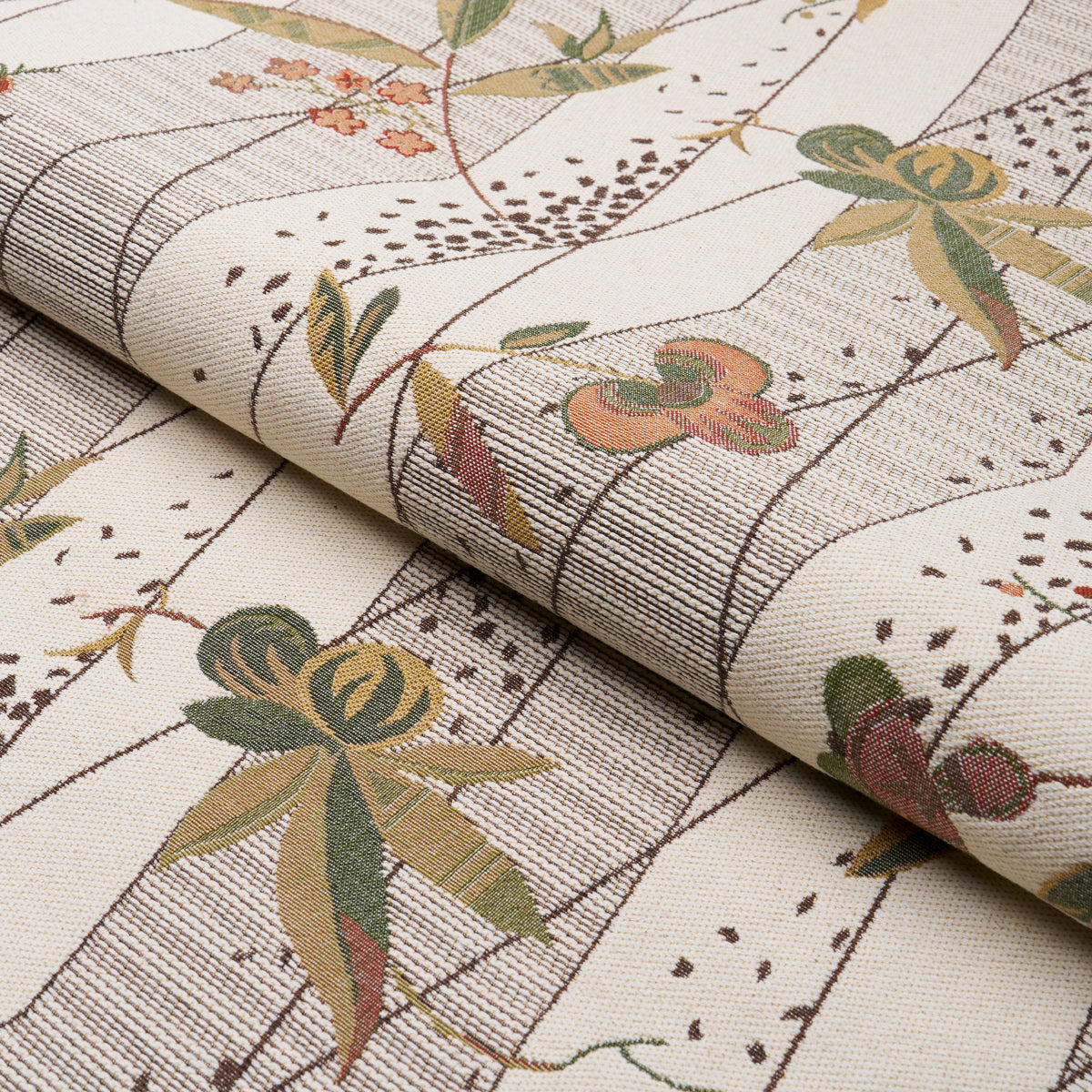 Schumacher Romola Floral Birch Fabric 83140