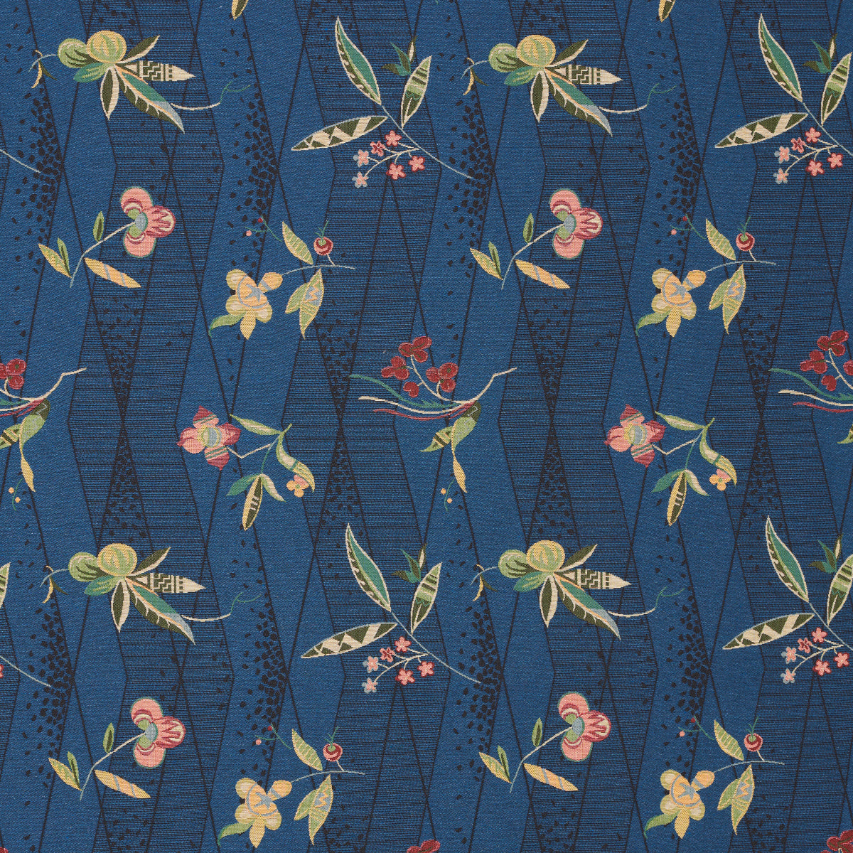 Schumacher Romola Floral Cadet Fabric 83141