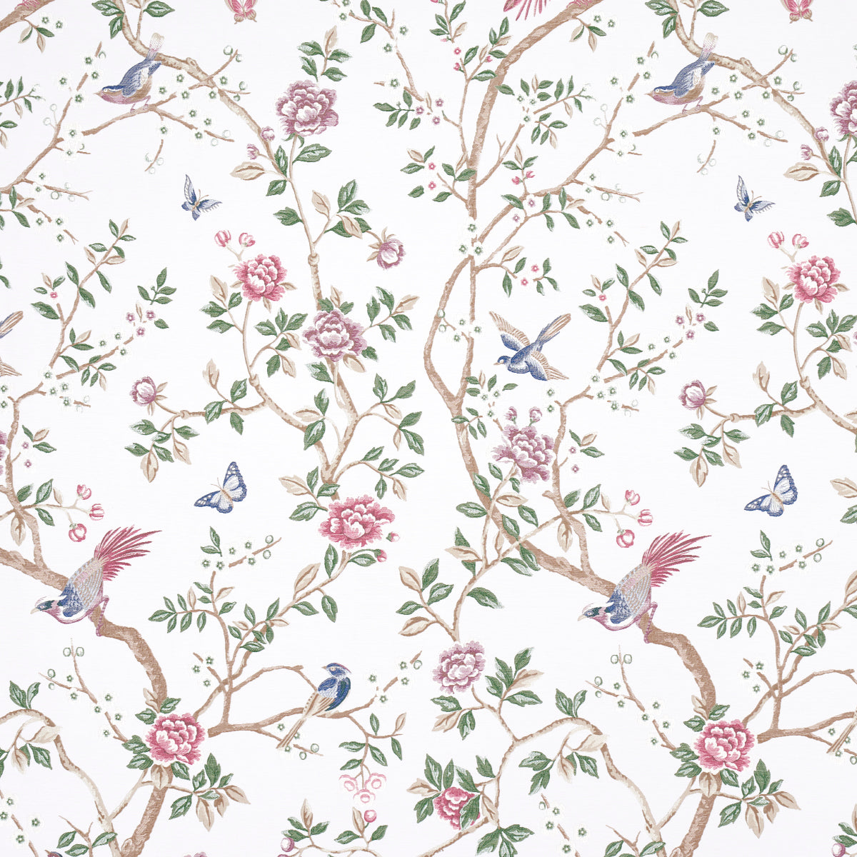 Schumacher Georgia Vine Ivory Fabric 83150