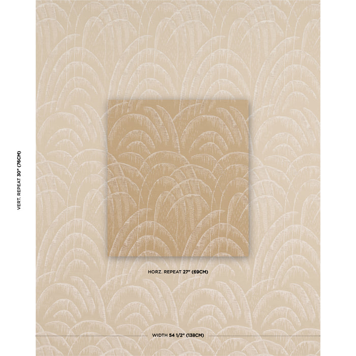 Schumacher Voussoir Moderne Sand Fabric Sample 83162