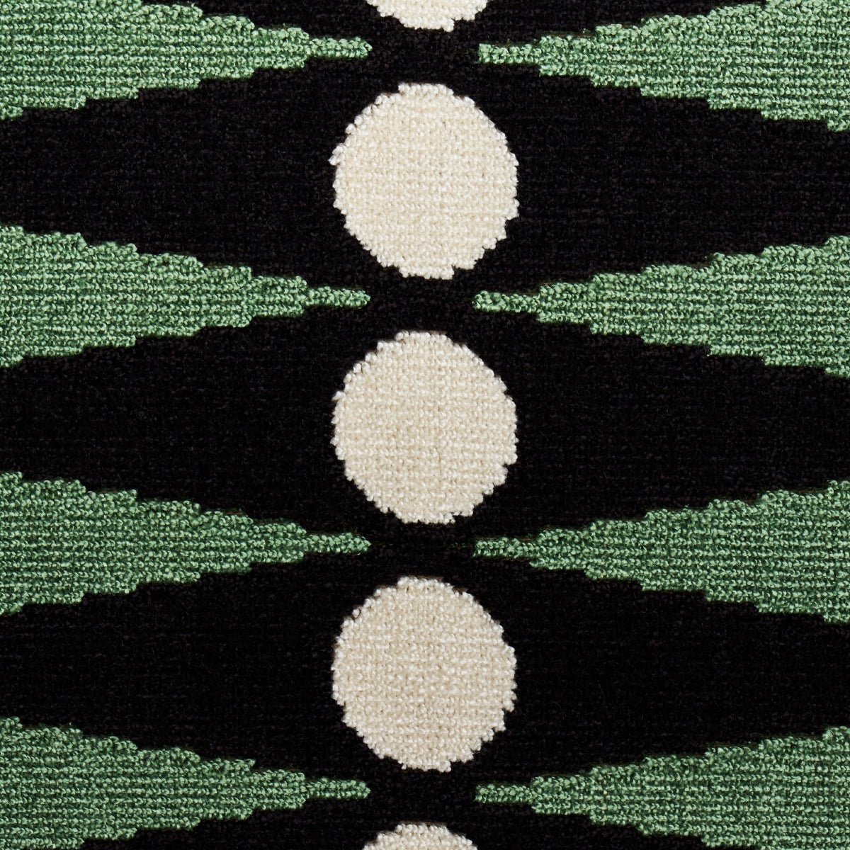 Schumacher Backgammon Cut Velvet Green Fabric 83202