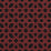 Schumacher Le Maroc Epingle Black And Red Fabric 83222