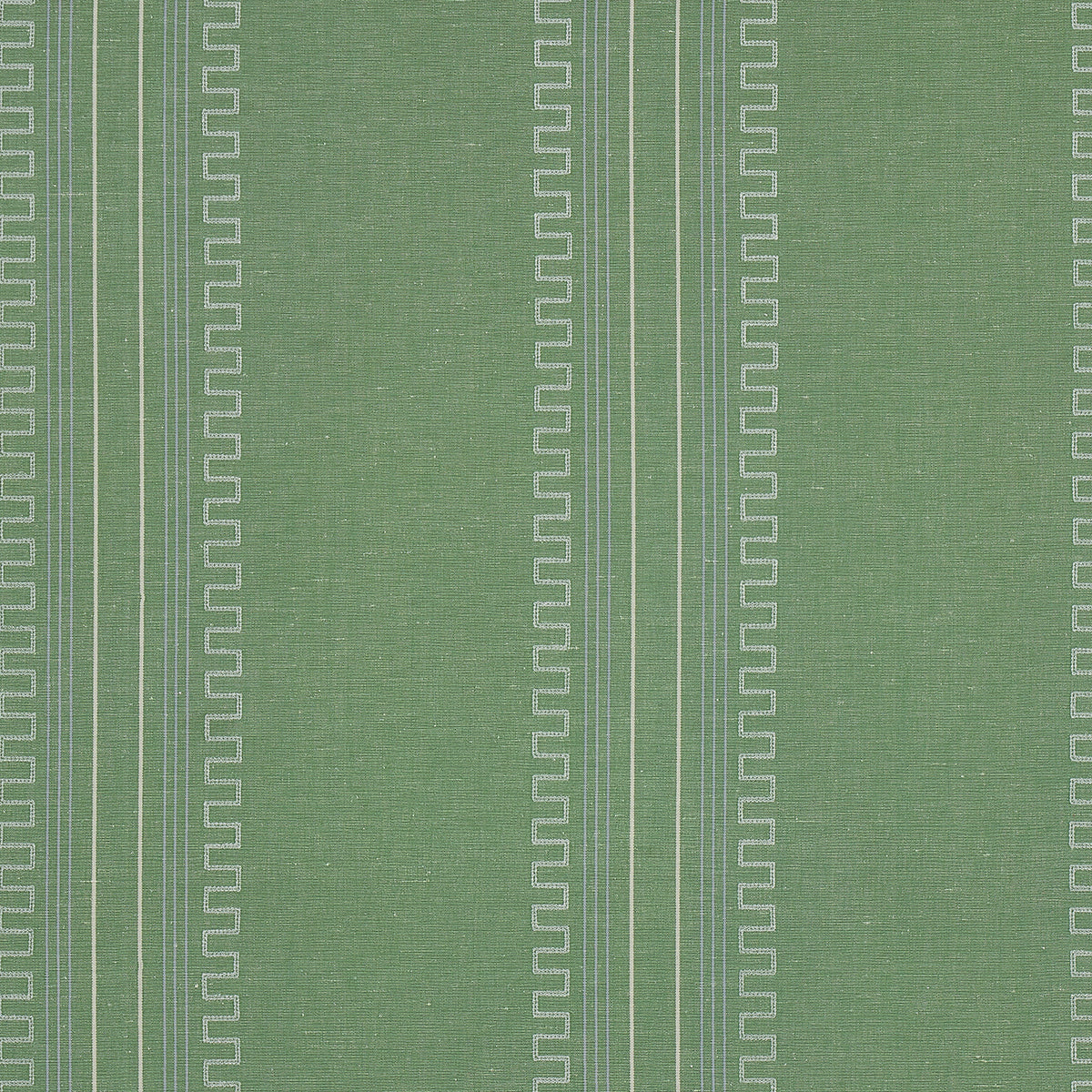 Schumacher Greco Stripe Green Fabric 83232