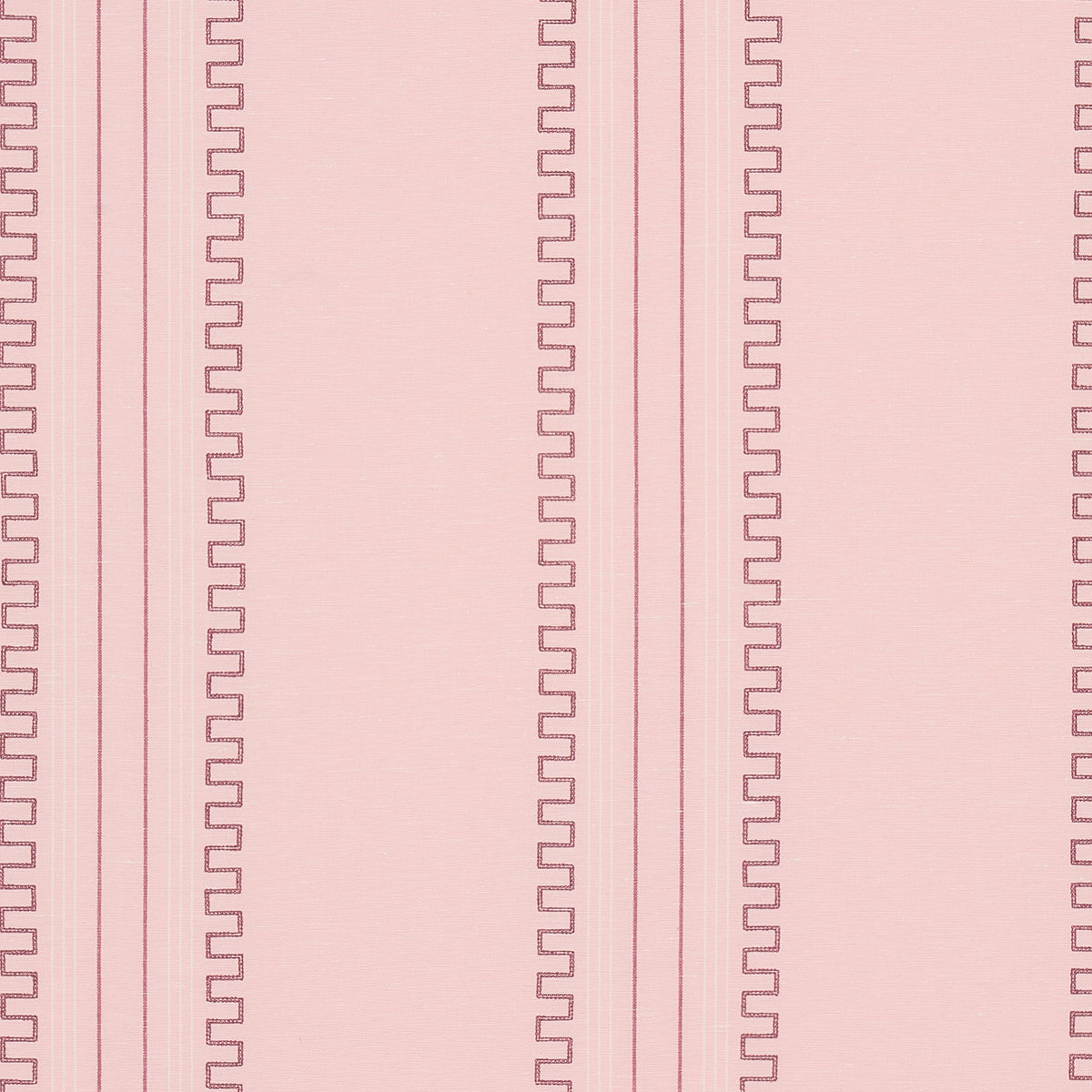 Schumacher Greco Stripe Pink Fabric 83233