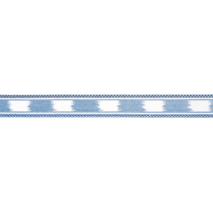 Schumacher Banyan Tape Narrow Sky Trim Sample 83241