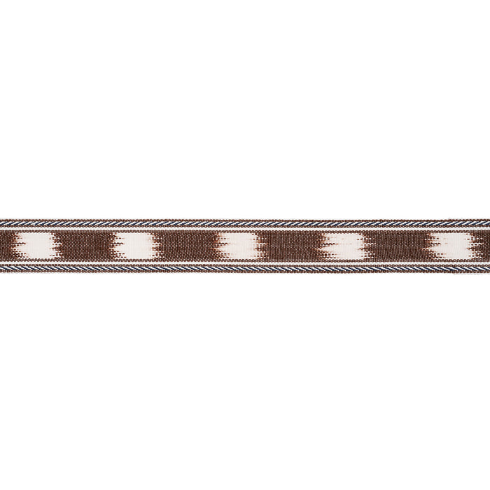 Schumacher Banyan Tape Narrow Brown Trim 83244