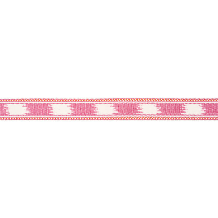 Schumacher Banyan Tape Narrow Pink Trim 83245