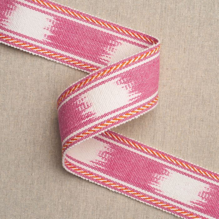 Schumacher Banyan Tape Narrow Pink Trim 83245