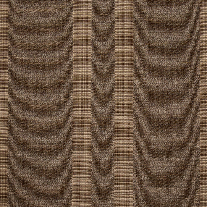 Schumacher Simon Wool Linen Stripe Brown Fabric 83260