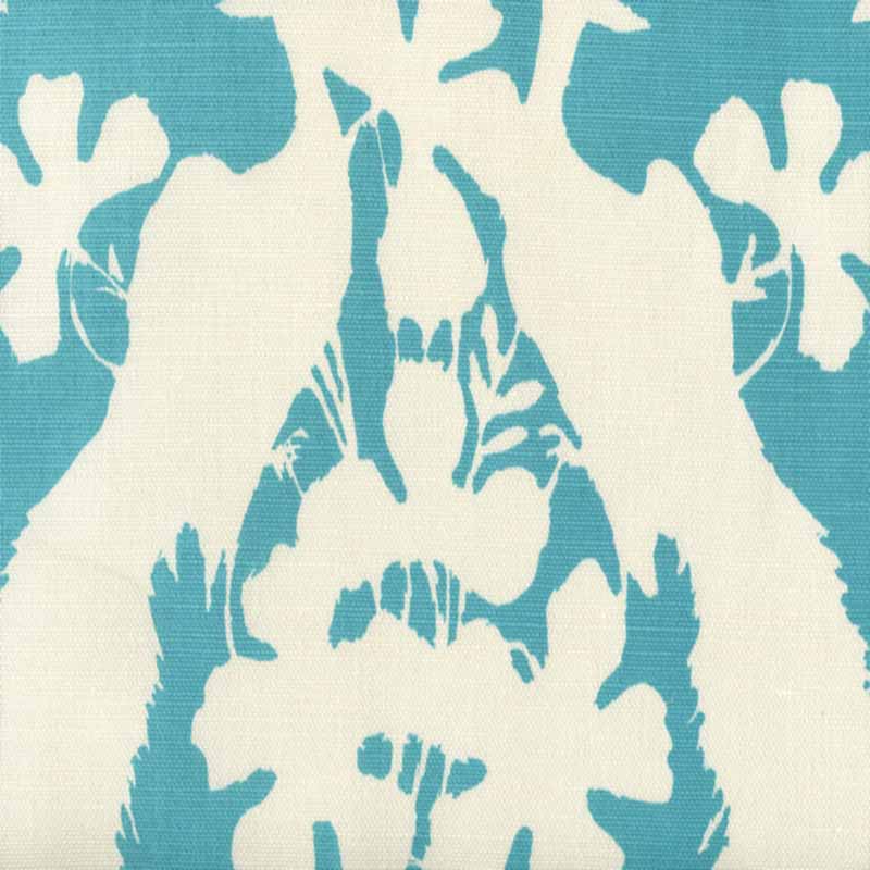 China Seas Peacock Blotch New Blue Fabric 8330-09