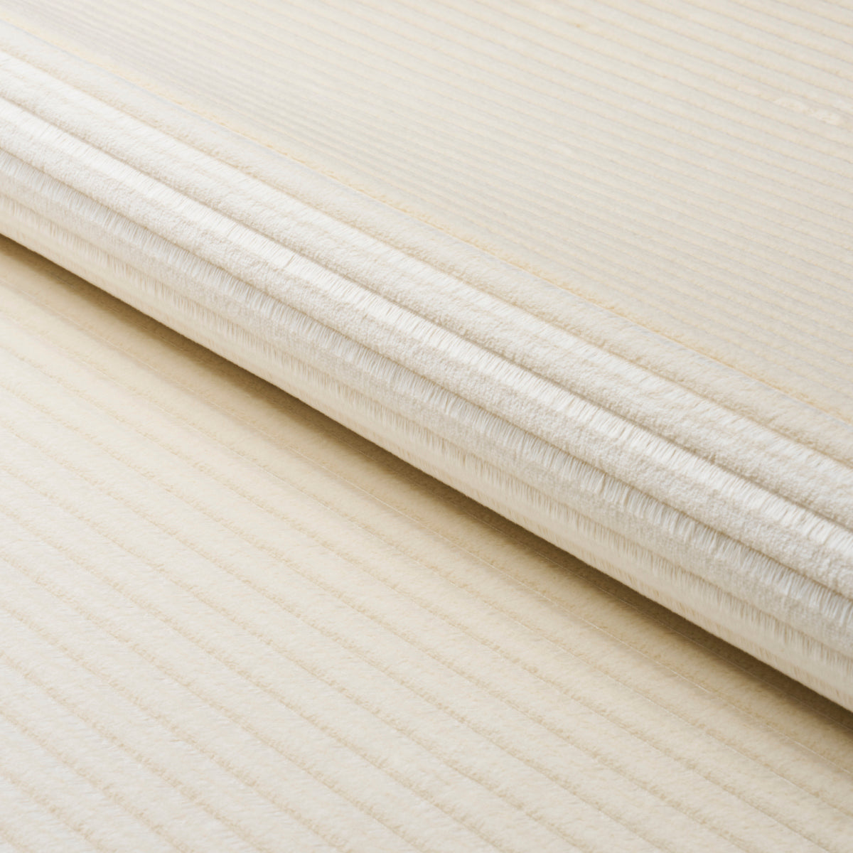 Schumacher Petite Channeled Velvet Ivory Fabric 83300