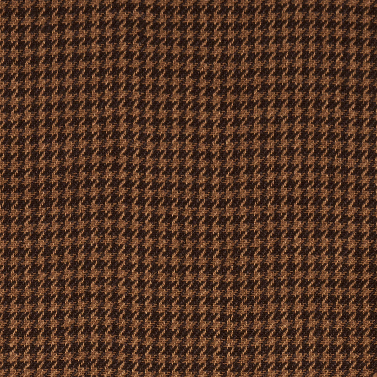 Schumacher Lotti Linen Houndstooth Brown Fabric 83341