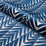 Schumacher Zebra Velvet Silver Blue Fabric Sample 83400