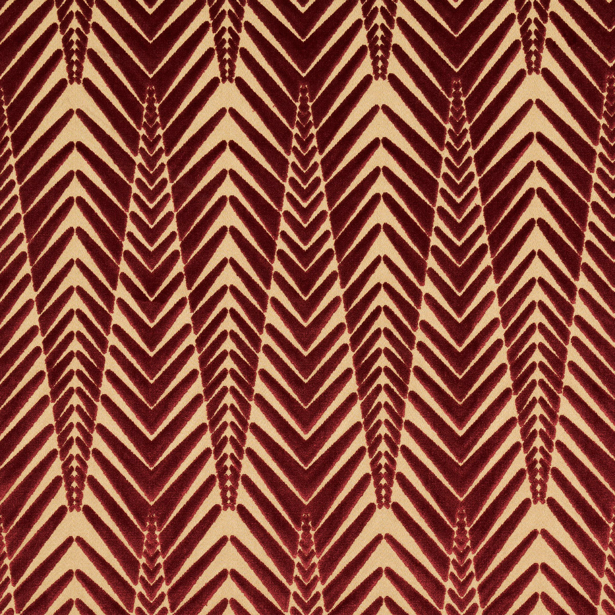 Schumacher Zebra Velvet Gold Plum Fabric 83401