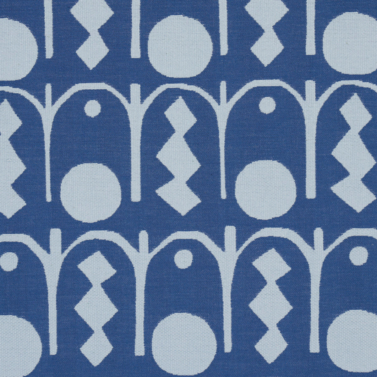 Schumacher Downtown Blues Fabric 83411