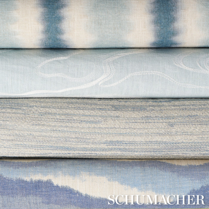 Schumacher Huckaby Sheer Oasis Fabric 83490