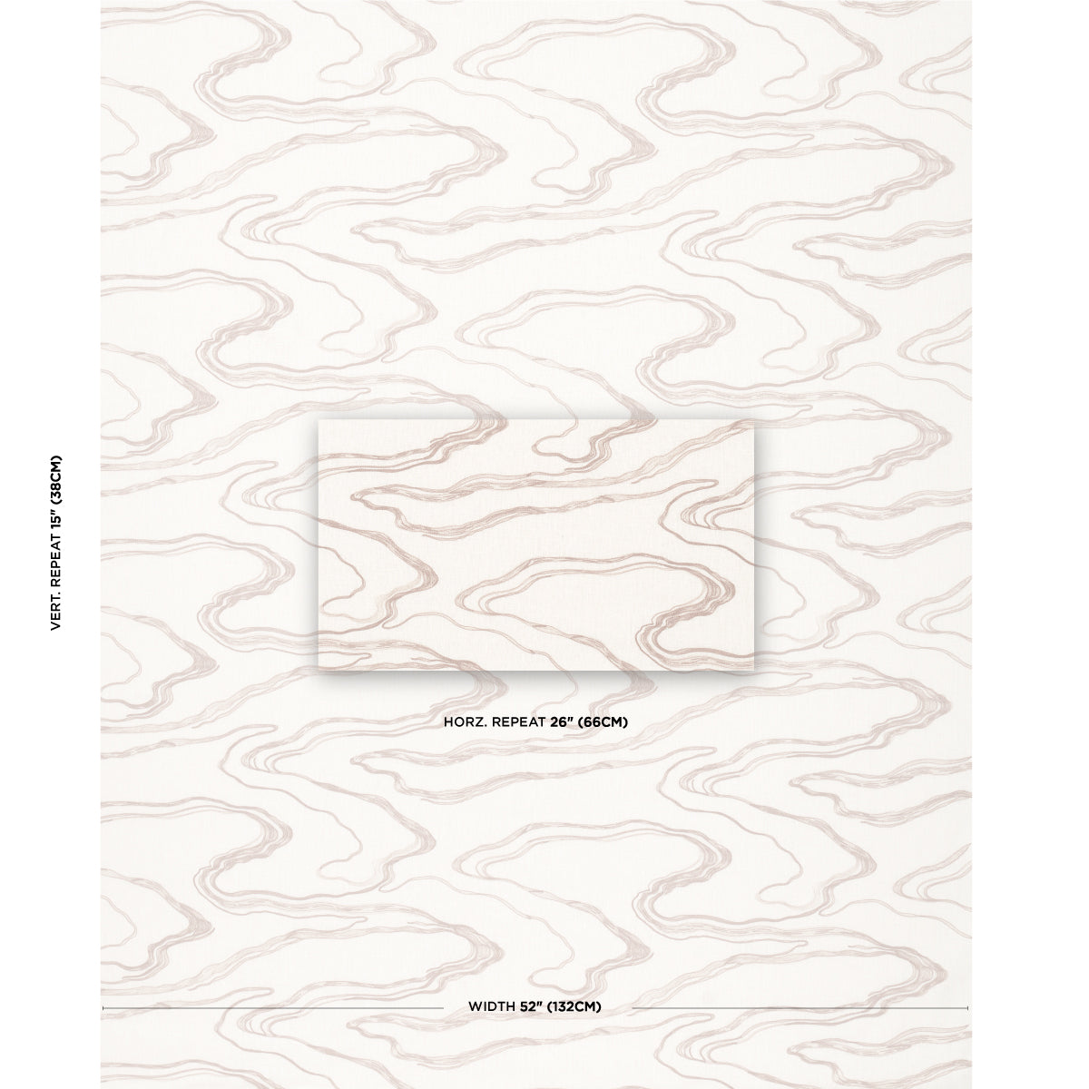 Schumacher Desert Wind Embroidery Sandstone Fabric Sample 83522