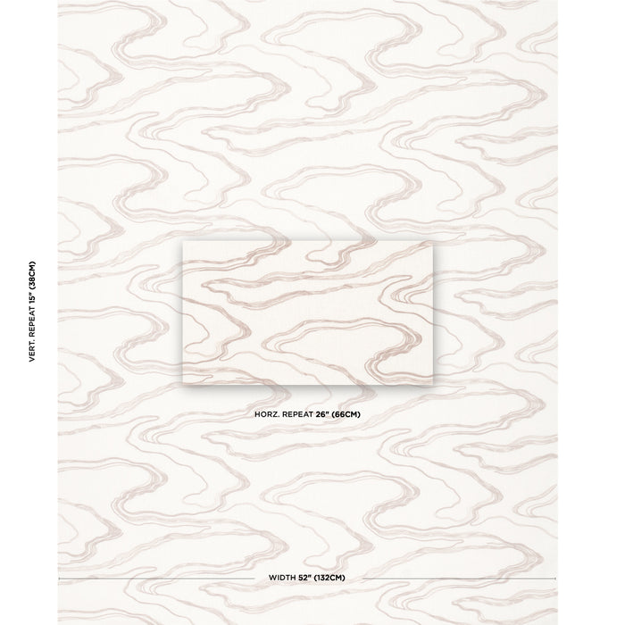 Schumacher Desert Wind Embroidery Sandstone Fabric Sample 83522