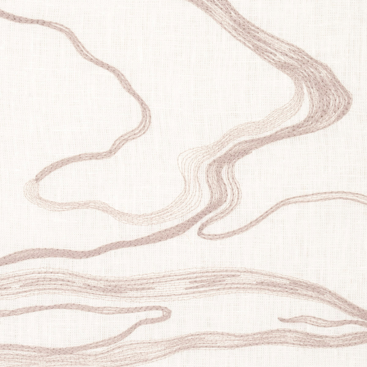 Schumacher Desert Wind Embroidery Sandstone Fabric Sample 83522