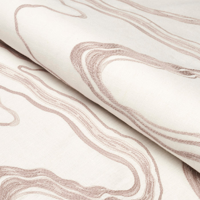 Schumacher Desert Wind Embroidery Sandstone Fabric 83522