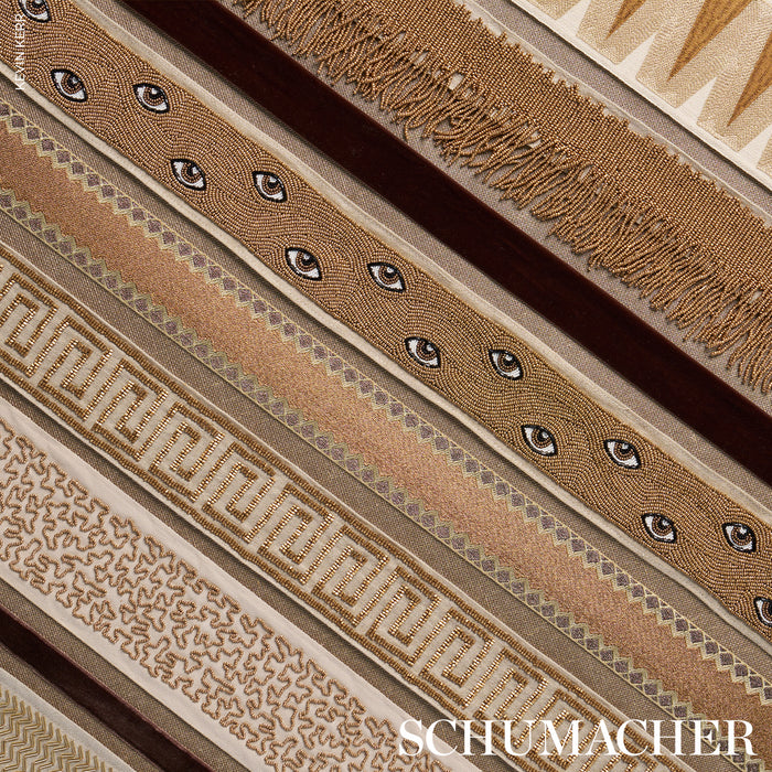 Schumacher Allure Metallic Tape Copper Trim Sample 83561