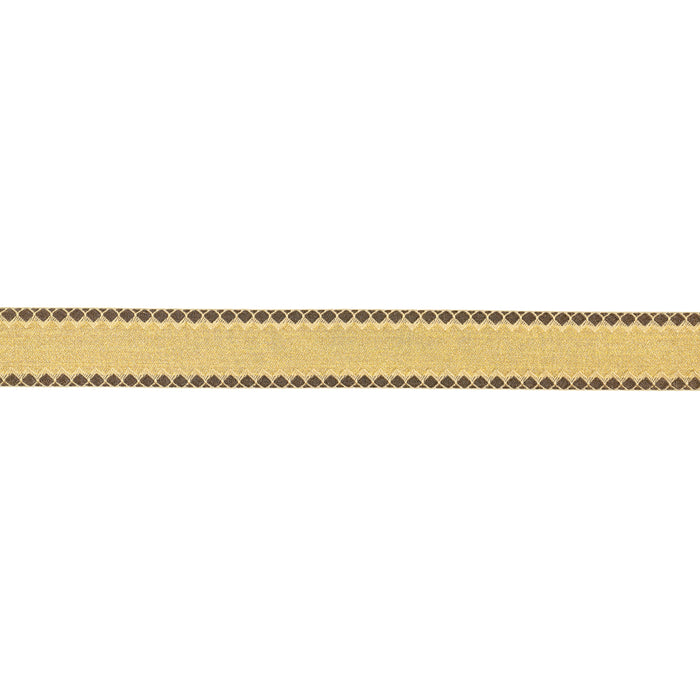 Schumacher Allure Metallic Tape Gold Trim Sample 83562